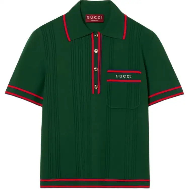 GUCCI Polo Shirts Women's Green Moderate Other