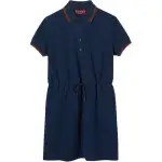 GUCCI Cotton Piquet Polo Dress With Web