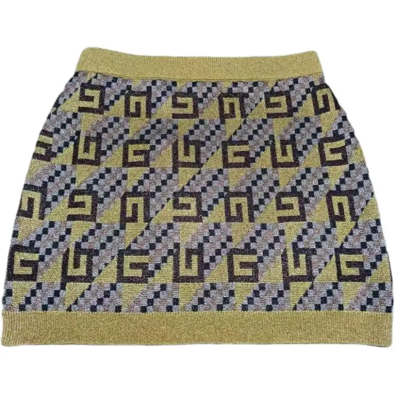 GUCCI Casual Short Skirts Women's Yellow