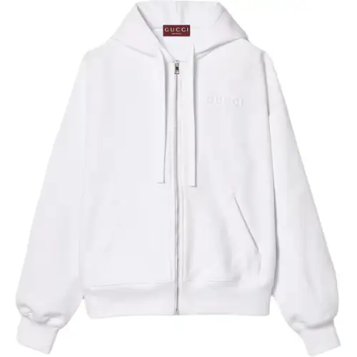 GUCCI Felted Cotton Jersey Zip Jacket