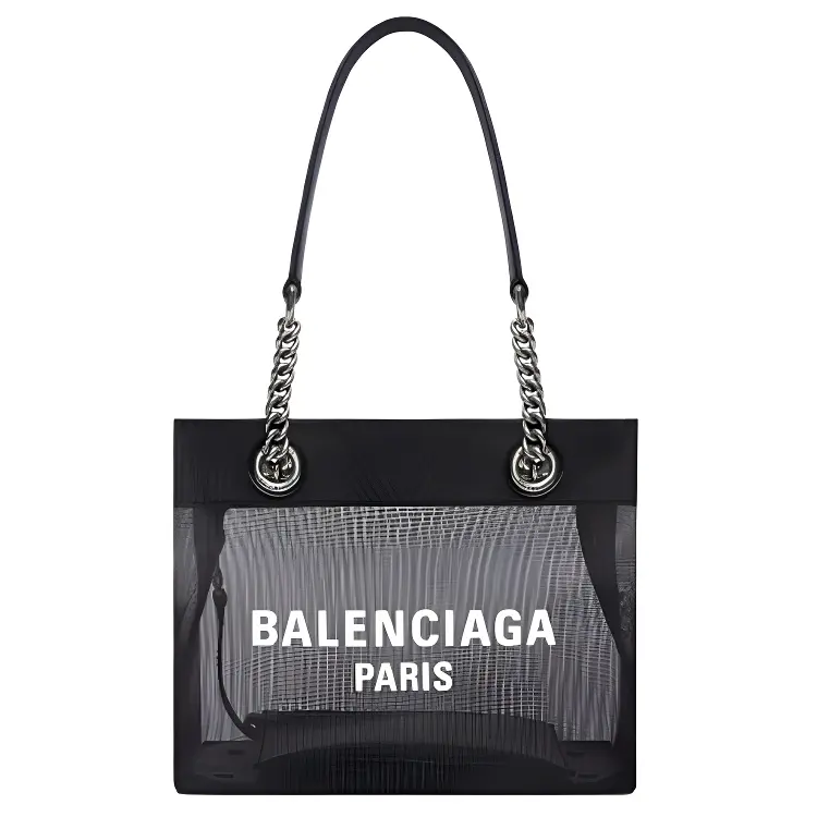Balenciaga Mesh Tote Bag, Shopping Bag, Shoulder Bag, Handbag Small Women's Black