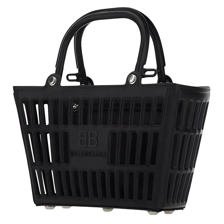 Balenciaga Mag Basket Tote Bag Black