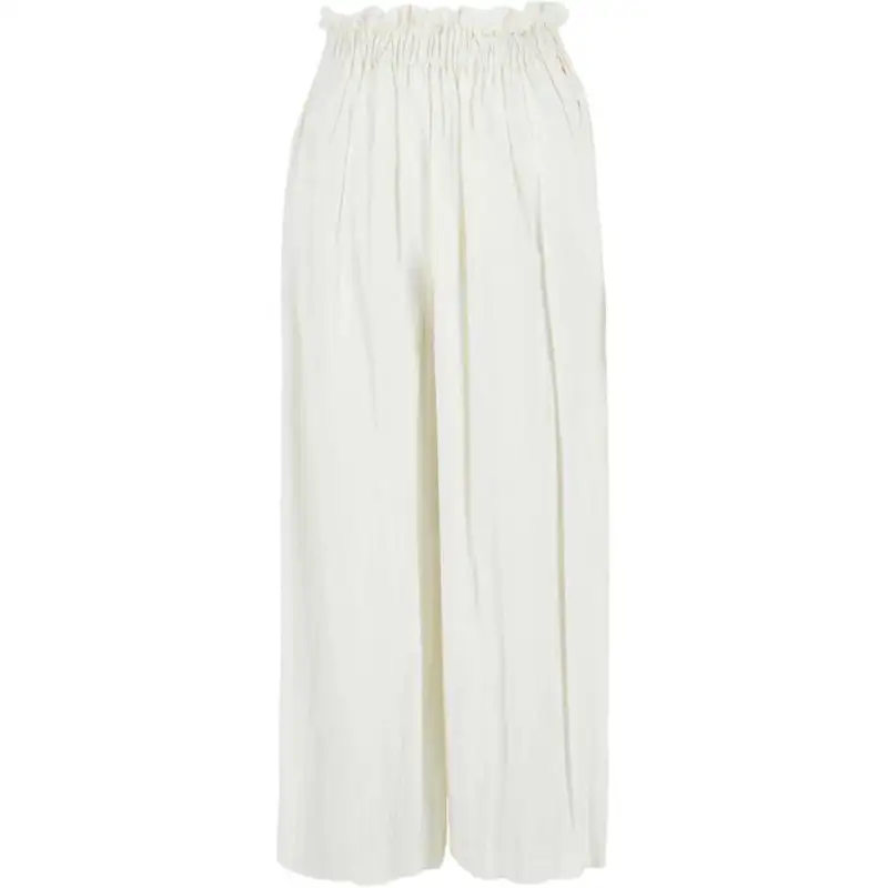 GUCCI Crinkle Palazzo Pants White