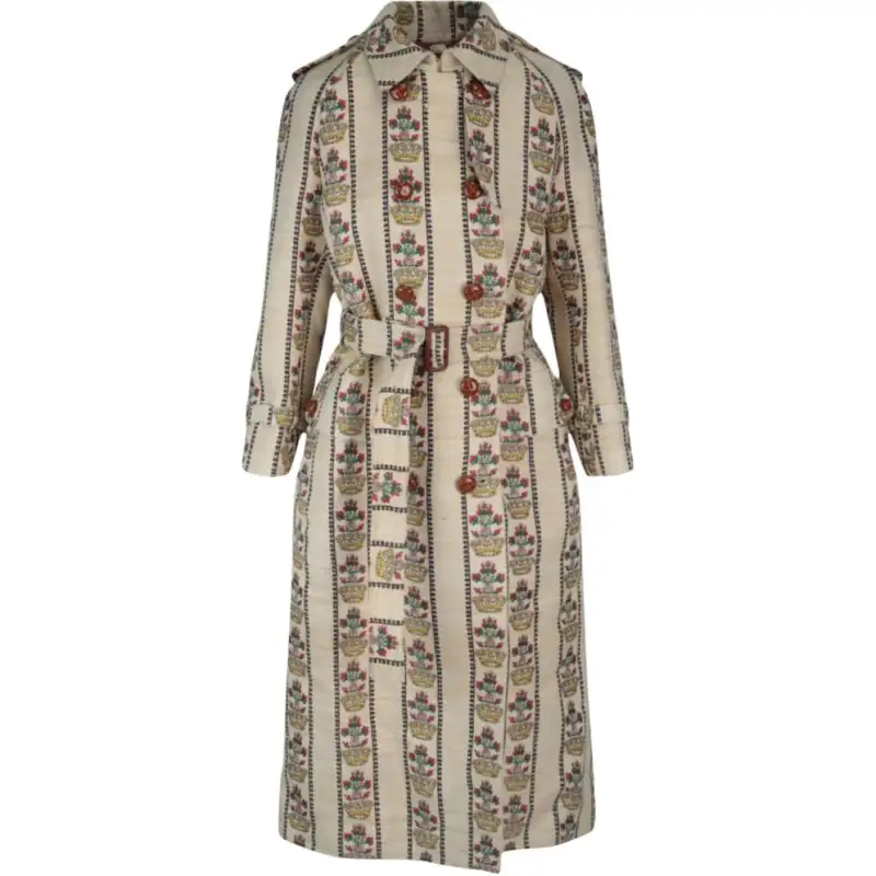 GUCCI 100 Flower And Crown Coat Multi