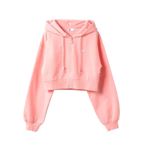 FILA Jackets Women's Pink Hooded Moderate Other