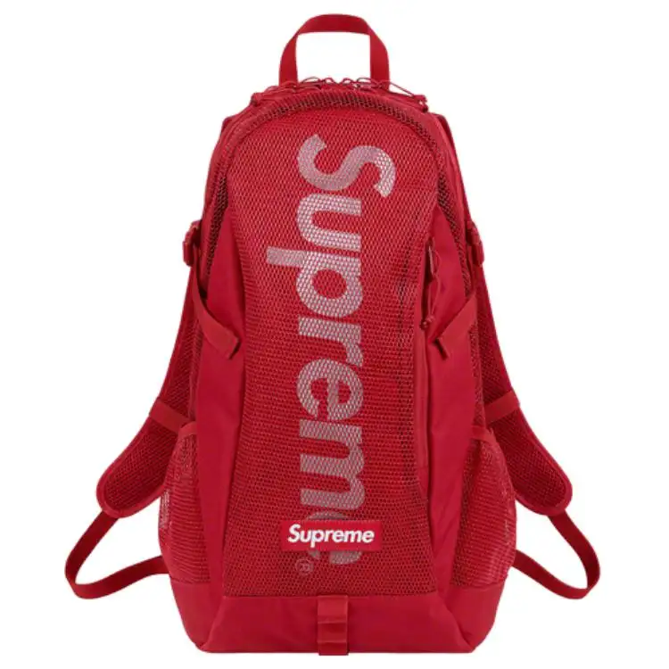 Supreme Polyester Backpack Regular Unisex Red