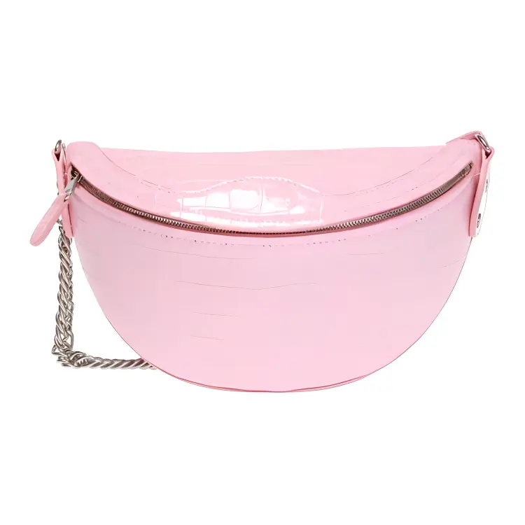 Balenciaga Calfskin One Shoulder Crossbody Fanny Pack Extra Small Women's Baby Pink