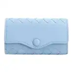 Bottega Veneta Sky Lambskin Key Pouch Women's Blue