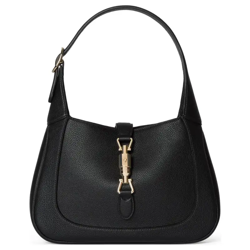 GUCCI Jackie 1961 Leather Handbag, Shoulder Bag Medium Women's Black