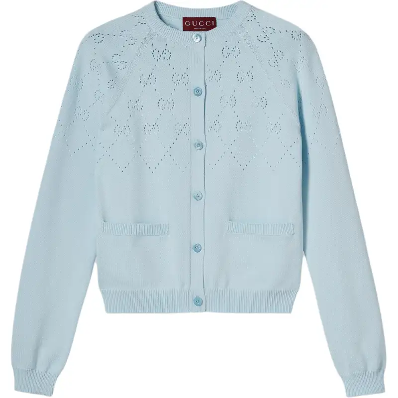 Gucci Gg cotton cardigan