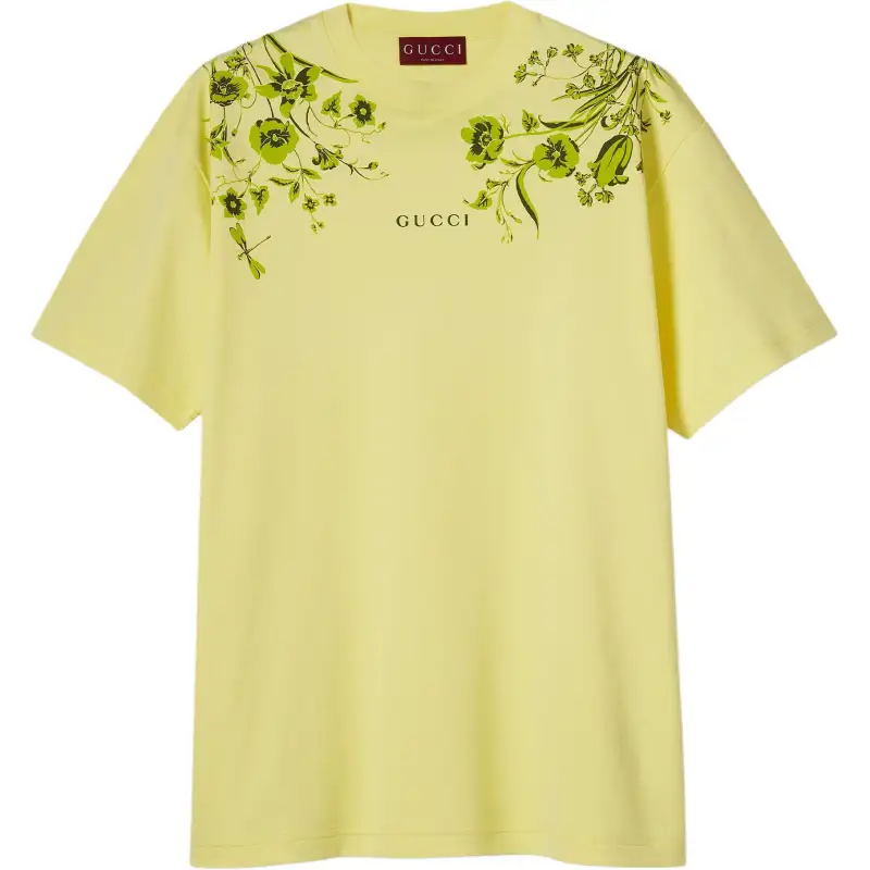 GUCCI Soft Cotton Jersey T shirt With Print