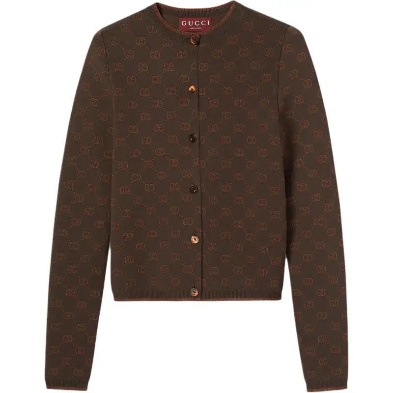 Gucci Stretch Gg viscose jacquard cardigan