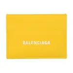 Balenciaga Leather Card Holder, Wallet Men's Yellow