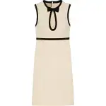 GUCCI Keyhole Cut Out Pencil Dress White