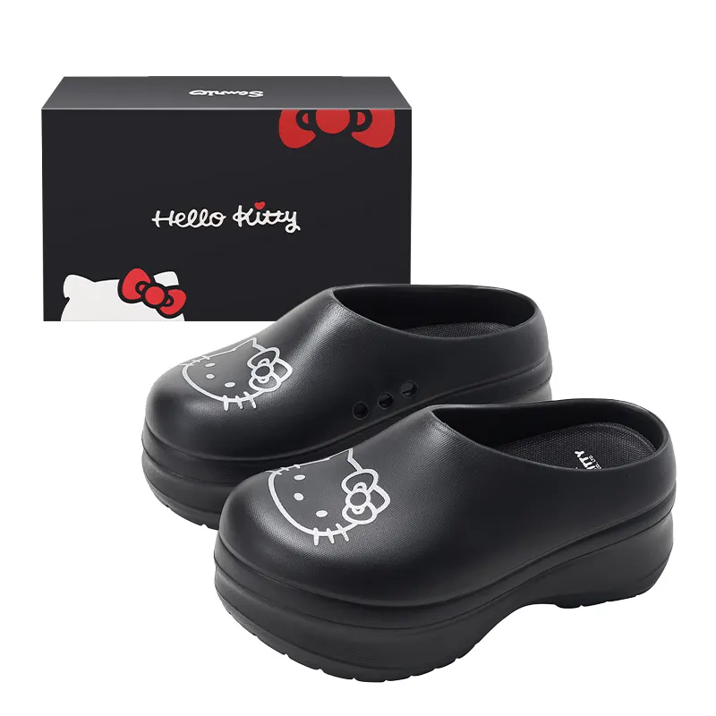 Sanrio Sanrio, hello kitty, summer cartoon shock-absorbing universal retro non-slip slippers for students for leisure