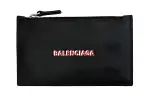 Balenciaga Leather Clutch Men's Black