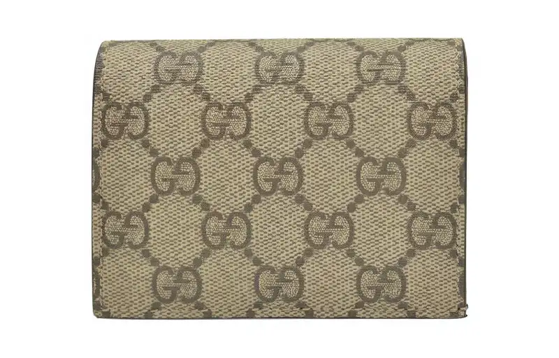 GUCCI Card Holder Wallet Unisex Ebony