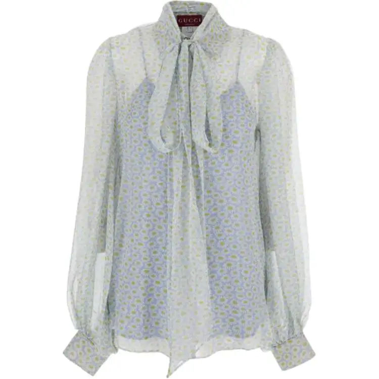 GUCCI Printed Chiffon Shirt