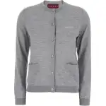 GUCCI Logo Embroidered Button Up Cardigan