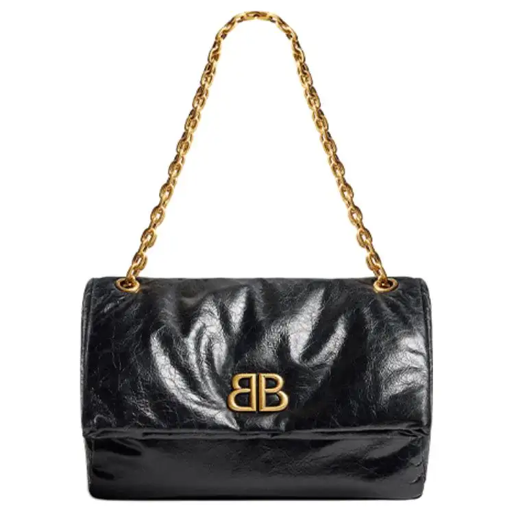 Balenciaga Monaco Medium Chain Shoulder Bag