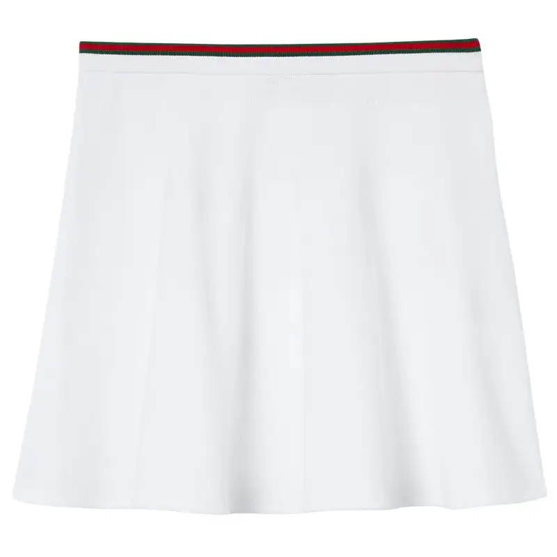 GUCCI Cotton Piquet Skirt With Web