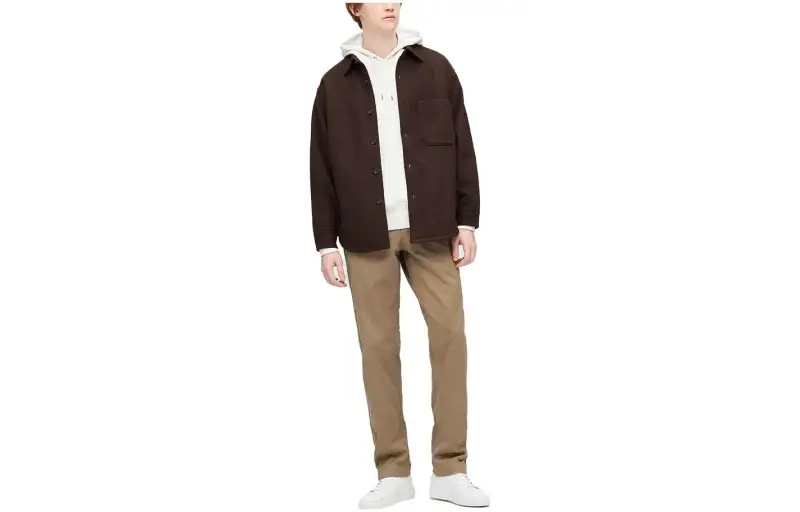 UNIQLO Casual Pants Men's Light Umber Moderate Straight Fit Pants