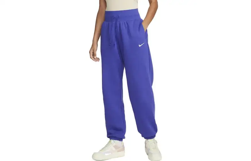 Nike Knitted Sweatpants Women's Purple Moderate Cuffed Pants