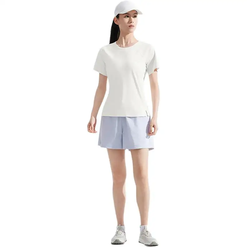 THE NORTH FACE SUN SMOOTH Quick Dry T Shirts Women's QLI/Dune White