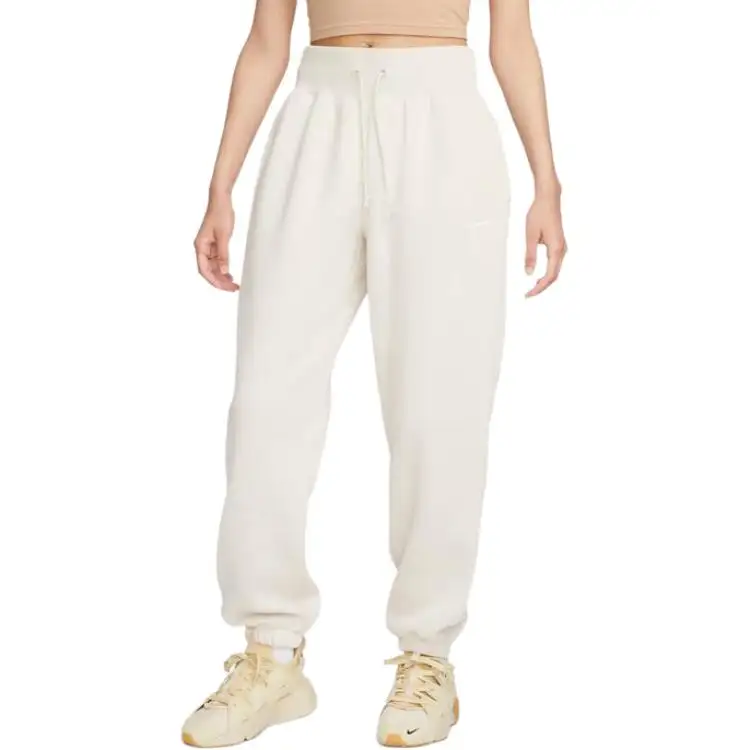 Nike Women's Phoenix Fleece High Waisted Oversized Sweatpants Light Orewood Brown/Sail