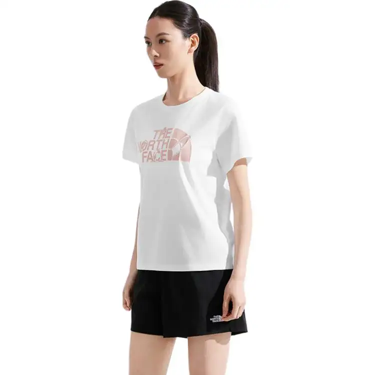 THE NORTH FACE Quick Dry T Shirts Women's Snow Peak White