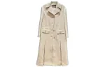 GUCCI Coats Women's Ecru Suit Collar Moderate
