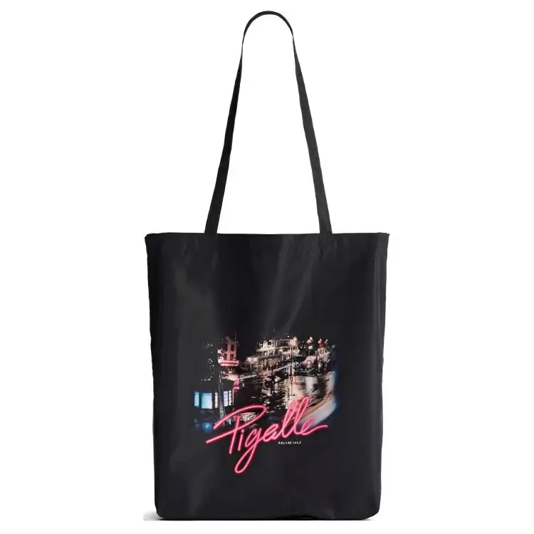 Balenciaga Nylon Tote Bag, Shopping Bag, Handbag, Shoulder Bag Women's Black & Pink