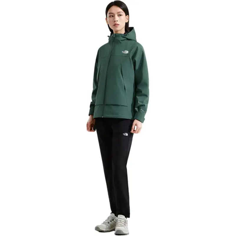 THE NORTH FACE Waterproof, Windproof, And Abrasion Resistant Windbreaker Jacket Women's Duck Green