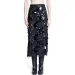 GUCCI Casual Long Skirt Women's Black