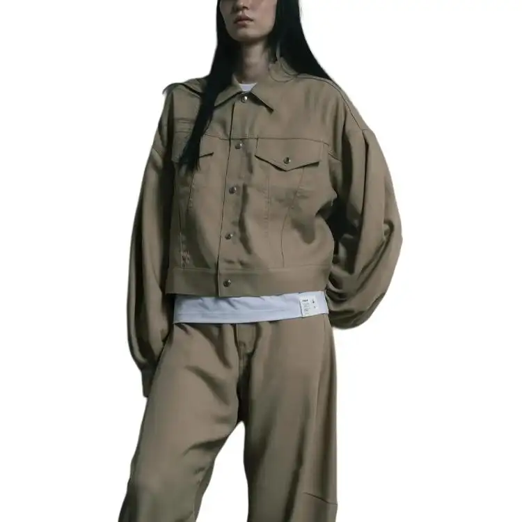 THE NORTH FACE x HYKE SS25 Denim Jacket Women's Brown