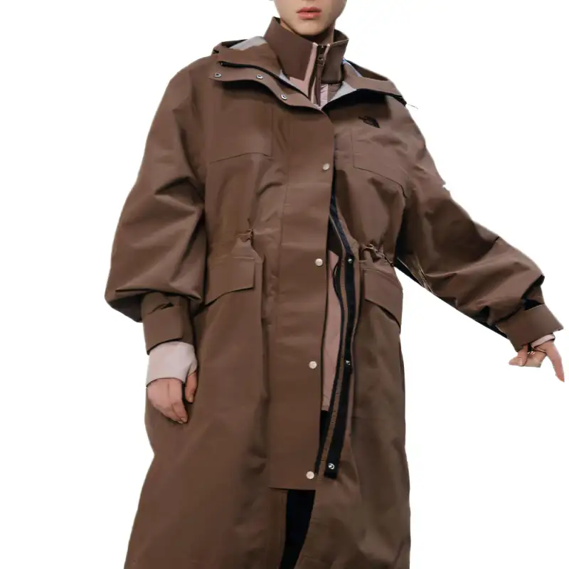 THE NORTH FACE Urban Exploration Windbreaker Jackets Women's Smoky Brown 1OI Hooded Moderate