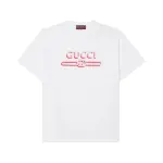 GUCCI Logo Printed Crewneck T Shirt