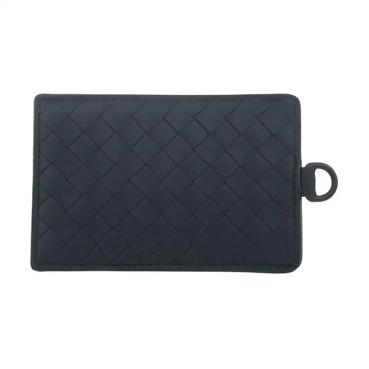 Bottega Veneta Leather Card Holder Regular Men's Dark Green