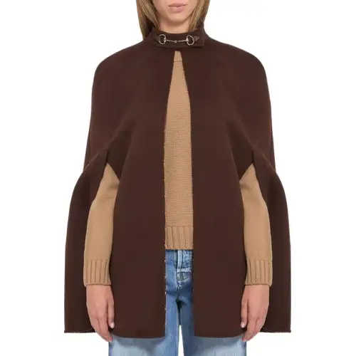 GUCCI Horsebit Wool blend Cape