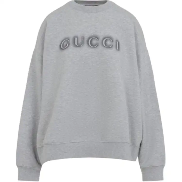 Gucci logo-detail cotton sweatshirt