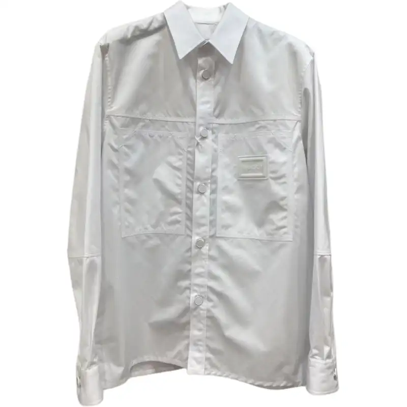 GUCCI Shirts Men's White Lapel Moderate Other