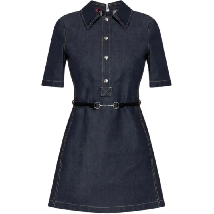 GUCCI Denim Shirt Dress
