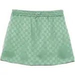 GUCCI Gg Satin Mini Skirt
