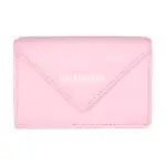 Balenciaga Calfskin Clutch Wallet Mini Women's Pink