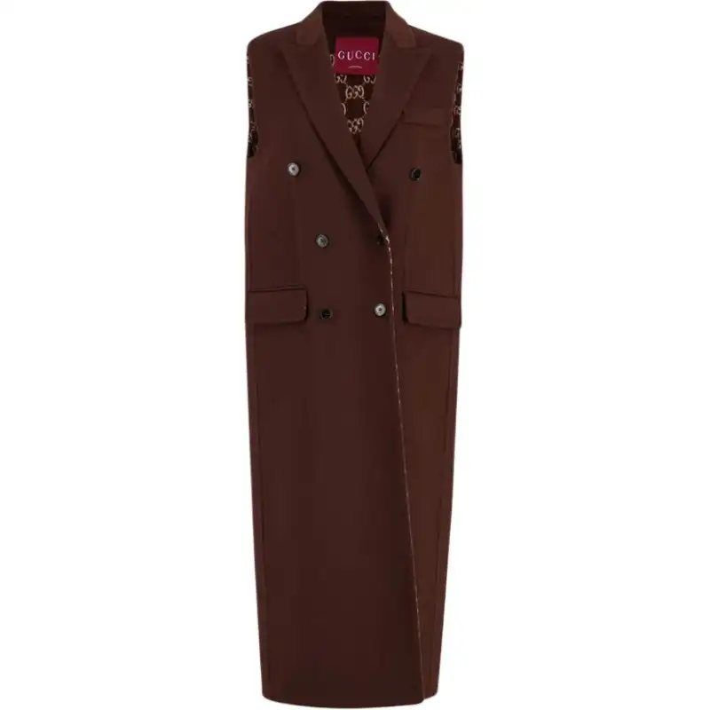 GUCCI Double Breasted Button Up Coat