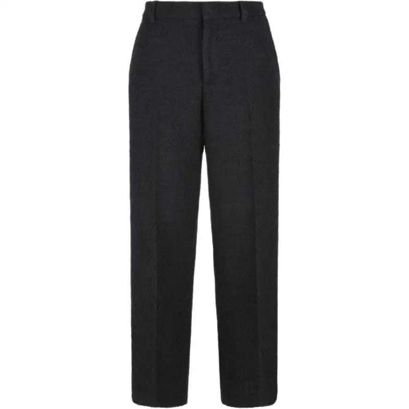 GUCCI Gg Plaque Tweed Trousers