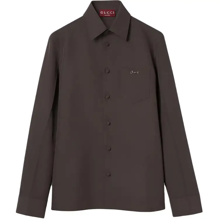 Gucci pocket embellishment shirt