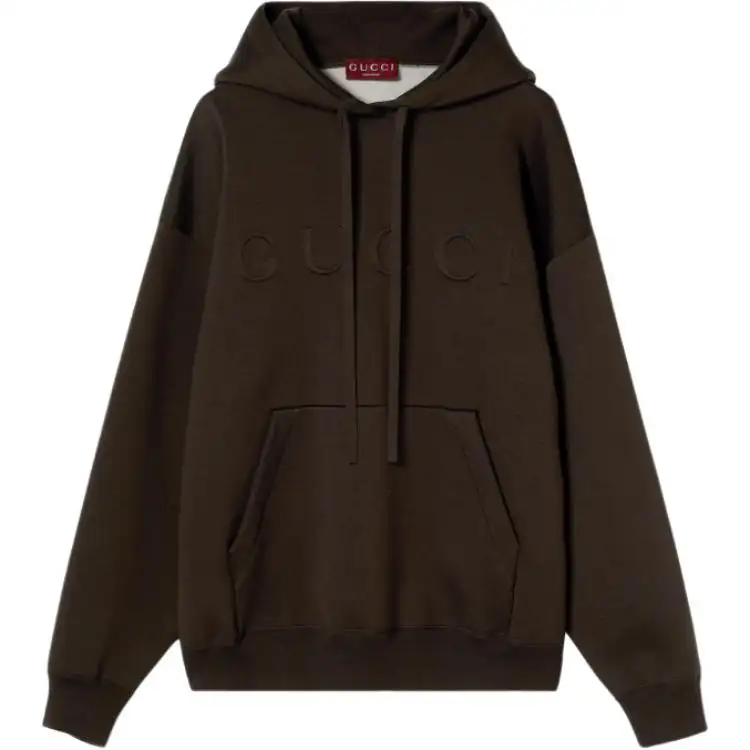 GUCCI Sweatshirts Women's Dark Brown Hooded Thin Other