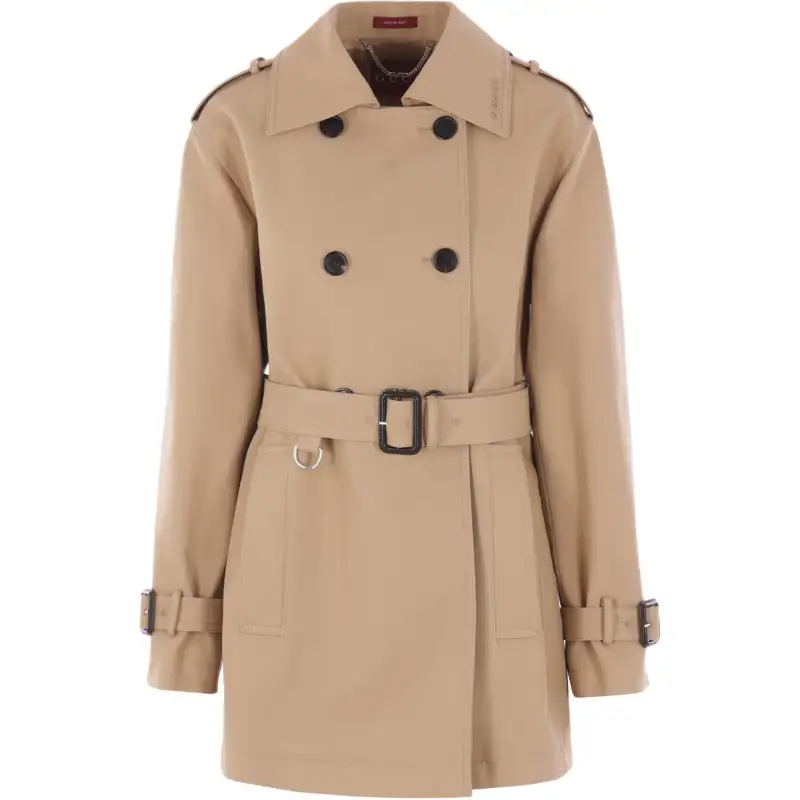 Gucci Belted Waist Double Breasted Trench Coat