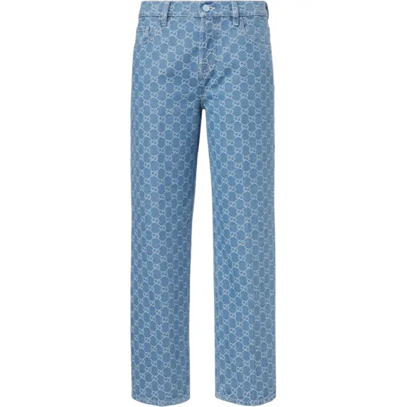 Gucci Gg denim jacquard pants
